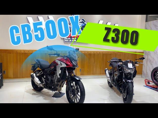 Honda Cb500x 2020(13x) + kawasaki z300abs 2016(5x)-thi moto thủ đức