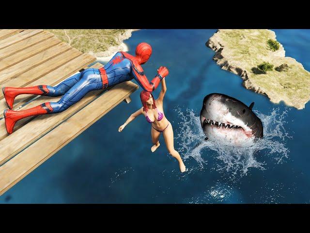 GTA 5 Spider-Man Ragdolls Compilation 2 (Funny Video)