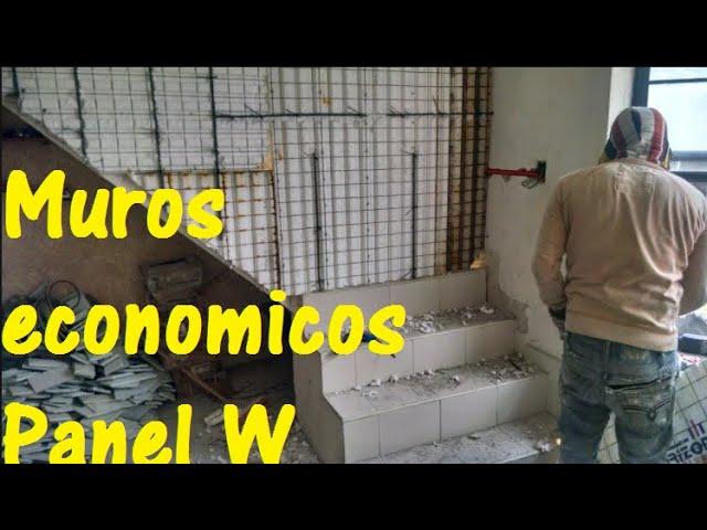 Construir muros economicos de panel W