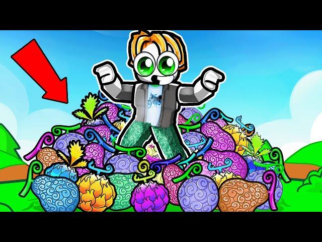 Spending 100,000$ for EVERY Gum Fruit in Roblox!