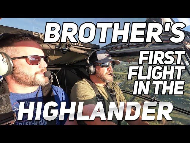 Brother's First Flight in the Highlander