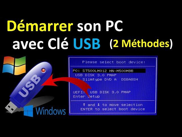 COMMENT DEMARRER SON PC AVEC UNE CLE USB