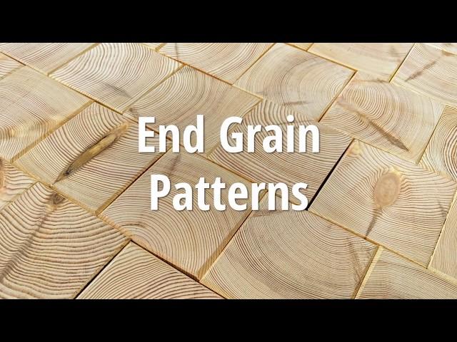 End grain floor patterns