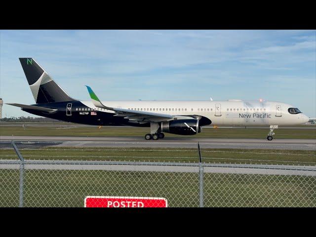 CLOSEUP ||| New Pacific Boeing 757-2B7 (N627NP) Taxi at Orlando Intl. Airport