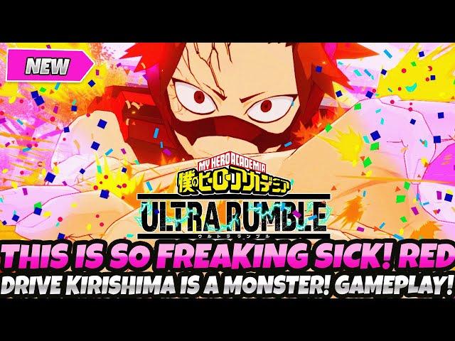 *1ST EVER RED DRIVE KIRISHIMA QUIRK SKILL SET GAMEPLAY!* HE'S FREAKING INSANE (My Hero Ultra Rumble