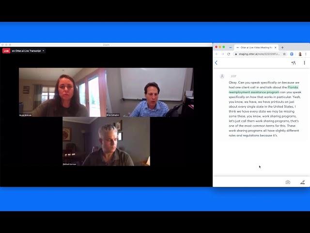 Otter.ai Live Notes for Zoom