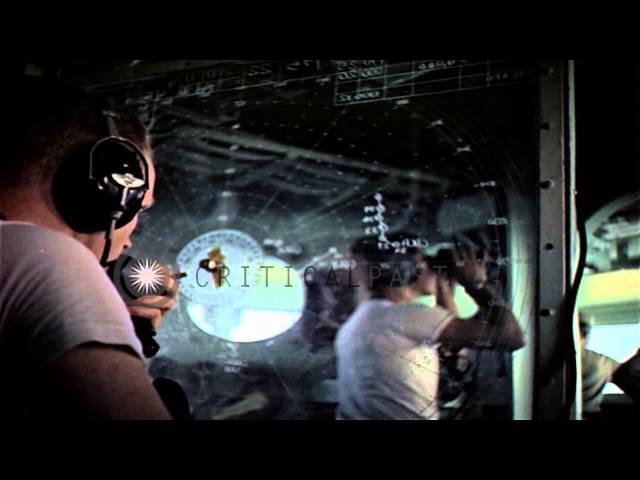 Captain J M O'Brien and crew members aboard USS Midway. HD Stock Footage