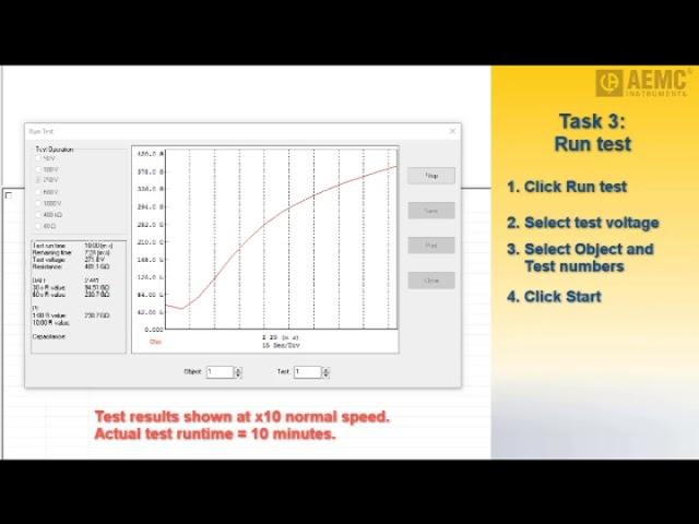 AEMC Instruments  - Using AEMC Megohmmeter Model 1060 Part 2 DataView