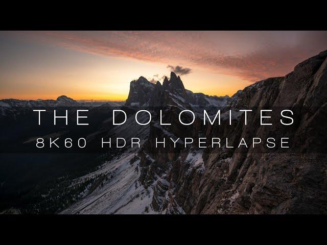 THE DOLOMITES | AUTUMN | 8K HDR Hyperlapse Film