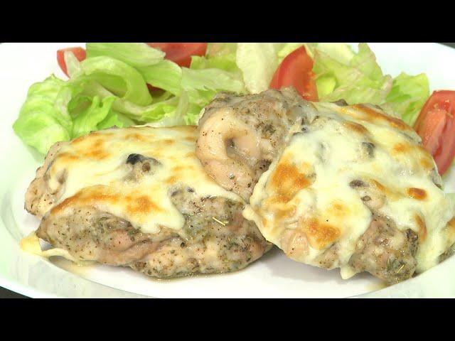 Готовь как шеф 166 серия. Куриная котлета-гнездо с грибами и сыром