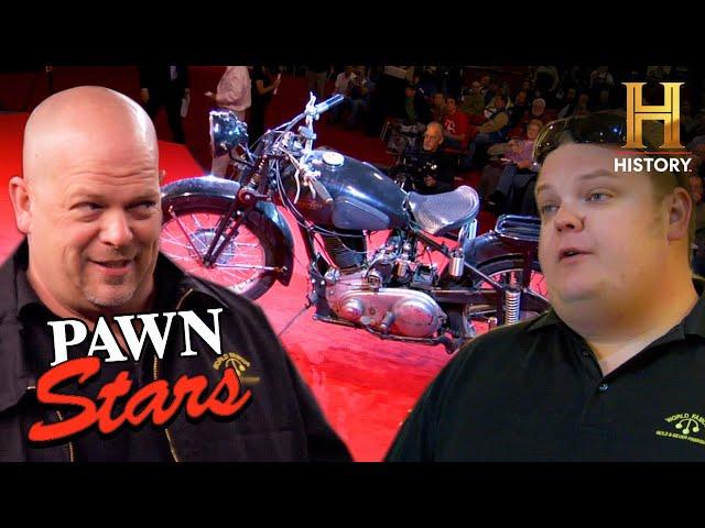 Pawn Stars: X-TREMELY Rare 1942 Sarolea Motorcycle (Season 2)