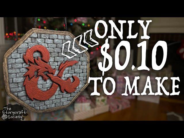 EASY and CHEAP!!! How to make a D&D Themed Christmas Ornament! (D&D Crafting)