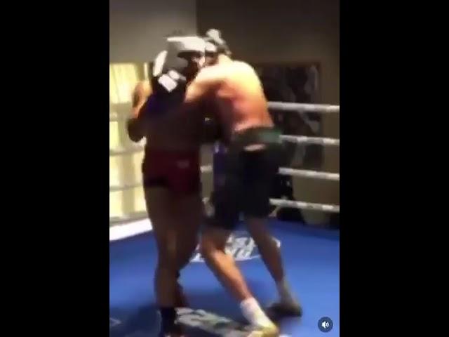 Tyson Fury vs. Agron Smakici sparring injury elbow