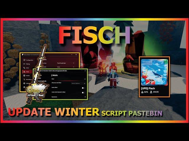 FISCH Script Pastebin 2024 UPDATE WINTER AUTO HEAVEN'S ROD | AUTO RED GREEN YELLOW BLUE CRYSTAL ️