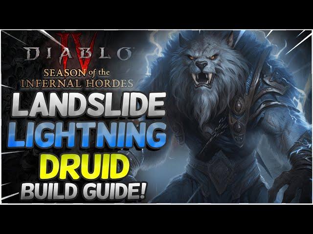 LANDSLIDE LIGHTNING STRIKE DRUID BUILD GUIDE DIABLO 4 SEASON 5!