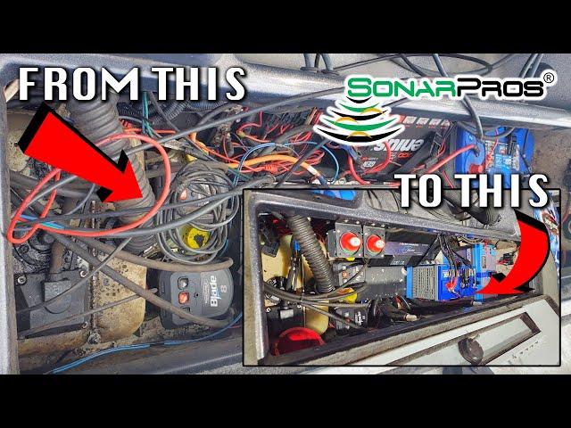 Full CLEAN and ORGANIZATION of a boat battery box