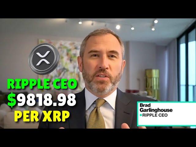 The CEO of Ripple Describes the $9818.98 per XRP Price Analysis! (HAVE TO WATCH)