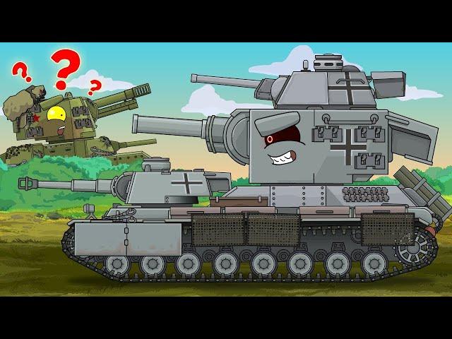 German Scientist create a FANATIC MONSTER - Cartoons about tanks