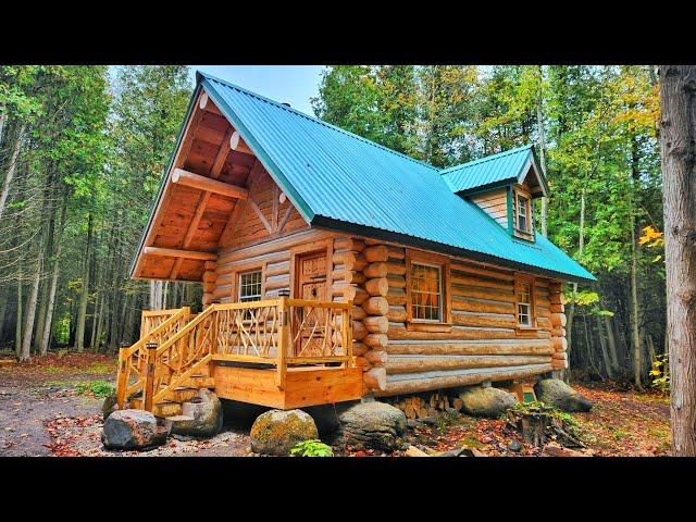 FULL BUILD Log Cabin Built by Father & Son!