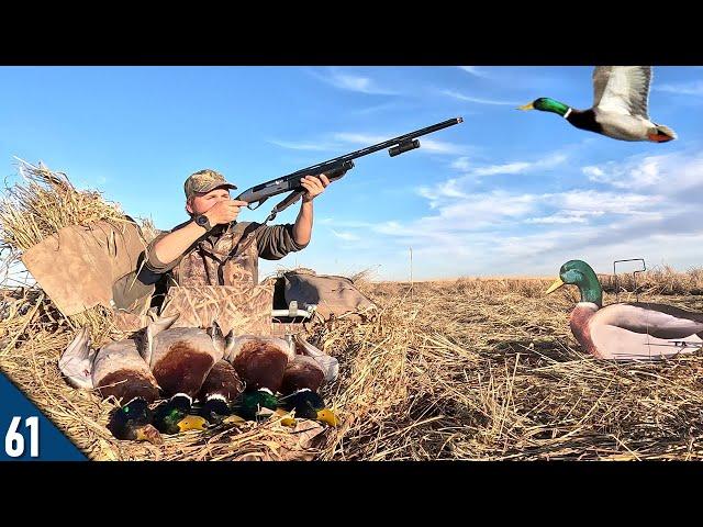 THOUSANDS of MALLARDS Showed Up! (Limited Out) | Duck Hunting Over an ICE HOLE