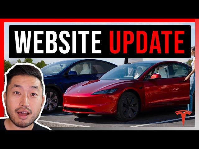 Tesla Website Update