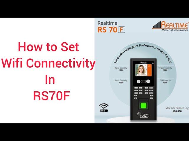 How to set wifi connectivity  in Realtime RS70F