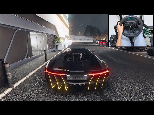 Lamborghini Centenario - Test Drive Unlimited Solar Crown | Logitech g923 gameplay