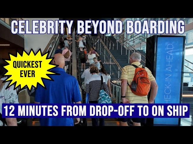 Boarding Celebrity Beyond at Terminal 25 Port Everglades