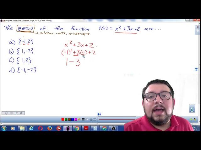 TSI - Grossi Finds Zeros By Substituting Values from a Solution Set