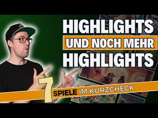 Gespielt Folge 12 - 7 Brettspiele im Kurzeindruck - So viele Highlights!