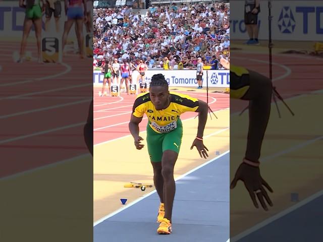 Insane long jump from Wayne Pinnock  #shorts #athletics #longjump