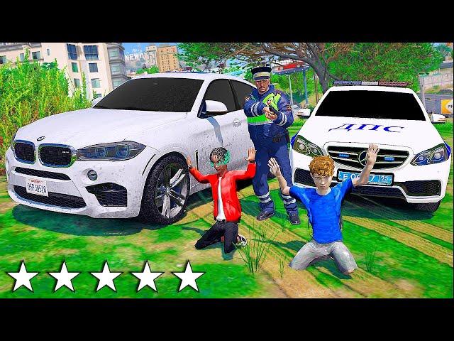 ШКОЛЬНИКОВ ПОСАДИЛИ В ТЮРЬМУ ! УГОН BMW X6M И ПОГОНЯ ОТ ДПС РЕАЛЬНАЯ ЖИЗНЬ ШКОЛЬНИКА GTA 5  ГАРВИН
