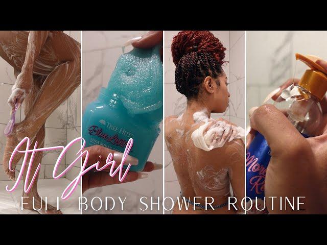 IT GIRL FULL BODY SHOWER ROUTINE 2023 | HOW TO GET SOFT, GLOWING SKIN + FEMININE HYGIENE