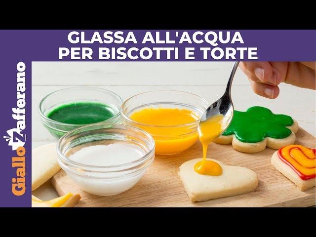 GLASSA ALL'ACQUA PER BISCOTTI E TORTE