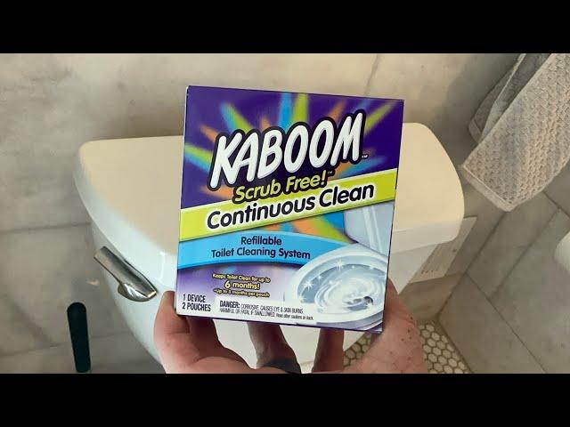 One Minute Review: Kaboom Scrub Free! Toilet Bowl Cleaner System with 2 Refills