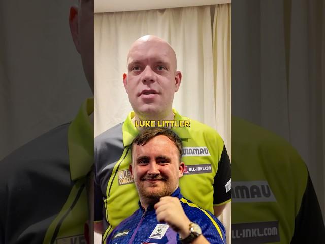 Blind ranking dart players with MVG michael Van Gerwen