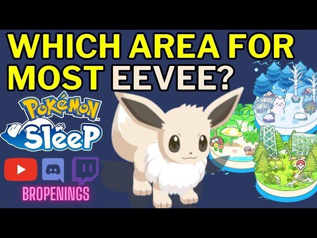 Which Area Gives Most Eevee Spawns? #pokemonsleep #eevee