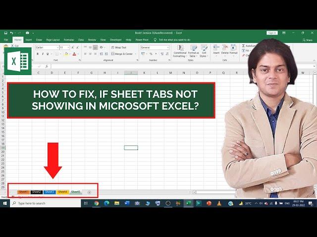 how to fix, if sheet tabs not showing In Microsoft Excel?