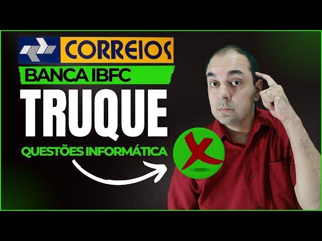 Top 3 Truques INFORMATICA IBFC para evitar perder ponto a todo custo I CONCURSO CORREIOS 2024 / MGS