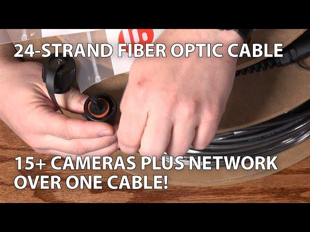 New 24-Fiber Trunk Cable - Run 15+ Cameras Over One Cable