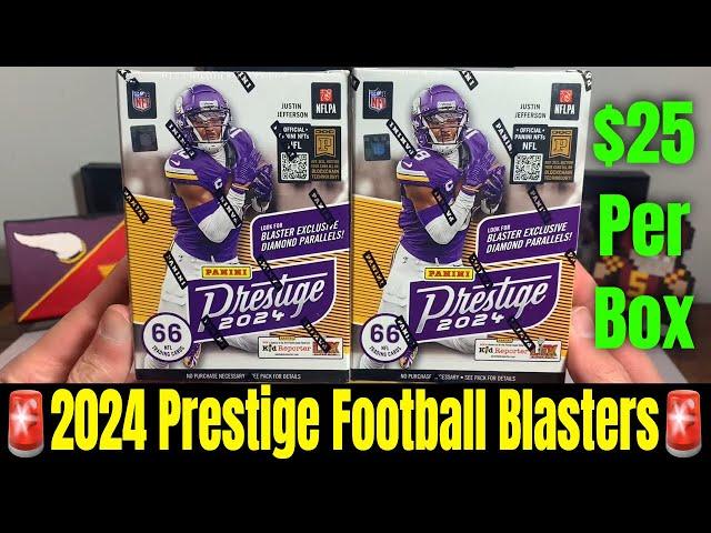 **FIRST LOOK AT 2024 PRESTIGE FOOTBALL** Opening Two $25 Prestige Football Blaster Boxes!