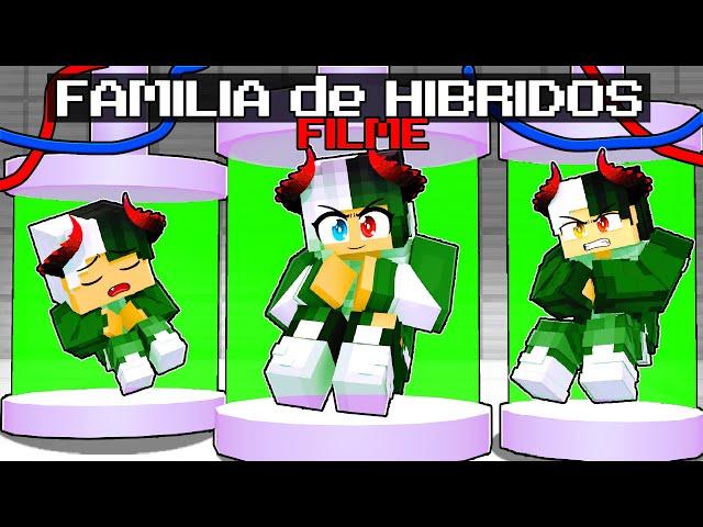 FAMÍLIA de HIBRIDOS - FILME no Minecraft ◂Miika▸