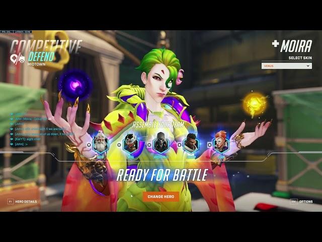 Overwatch 2 - Competitive with Moira healer -  gameplay - John Overwatch :-) Full-Match