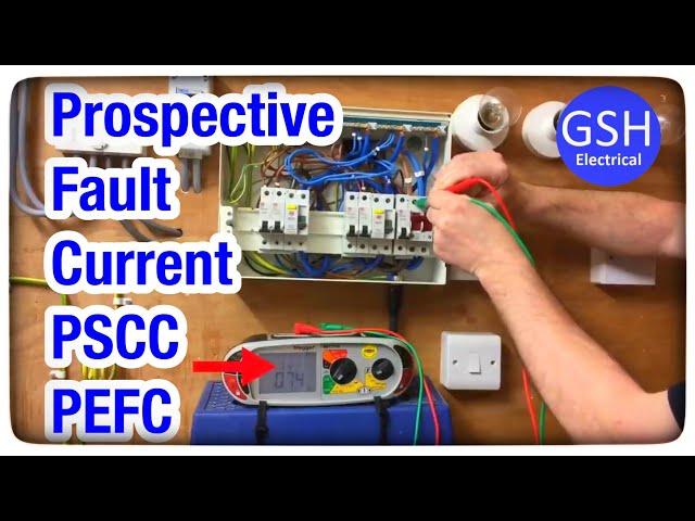 Measuring Prospective Fault Current (PFC) at the Origin of a Single Phase Supply (Live Test)