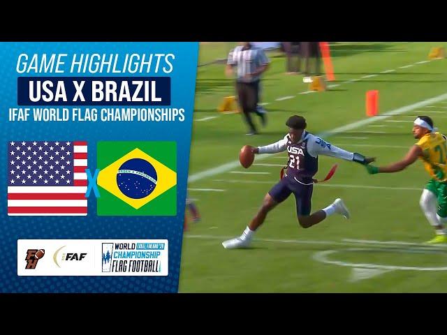 UNITED STATES X BRAZIL | IFAF WORLD FLAG CHAMPIONSHIPS | Game Highlights