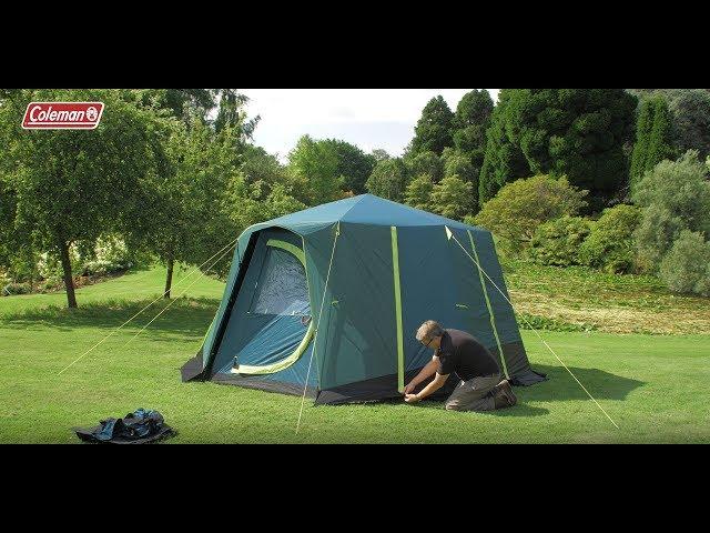 Coleman® Octagon BlackOut 8 person tent – how to pitch