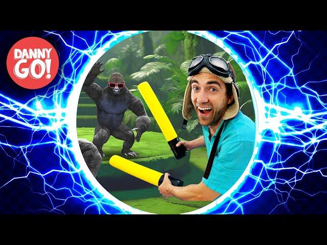 "Gorilla Smash!" Drum-Along Dance  ️HYPERSPEED REMIX️/// Danny Go! Songs for Kids