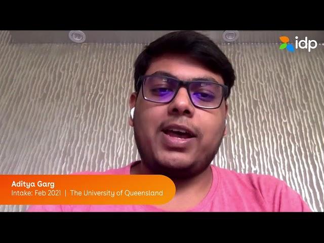 Meet Aditya Garg, a scholarship winner and a student of Software Engineering at UQ, Australia