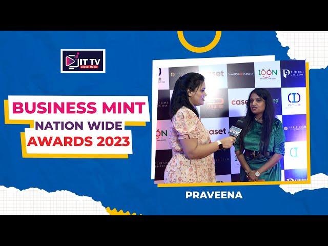 PRAVEENA || Business Mint Nation Wide Awards 2023 || ITTV Global Media