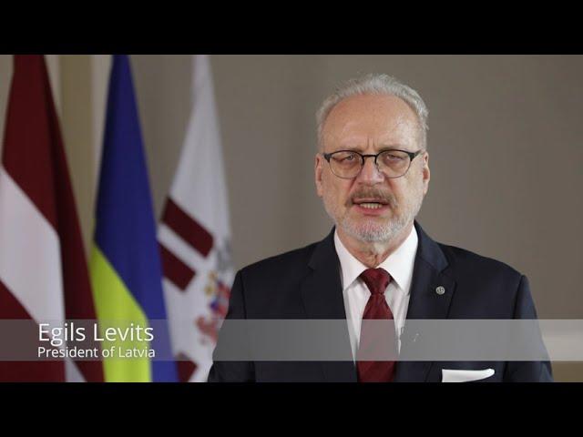 31.03.2023. Address by the President of Latvia, Egils Levits, at the Bucha Summit